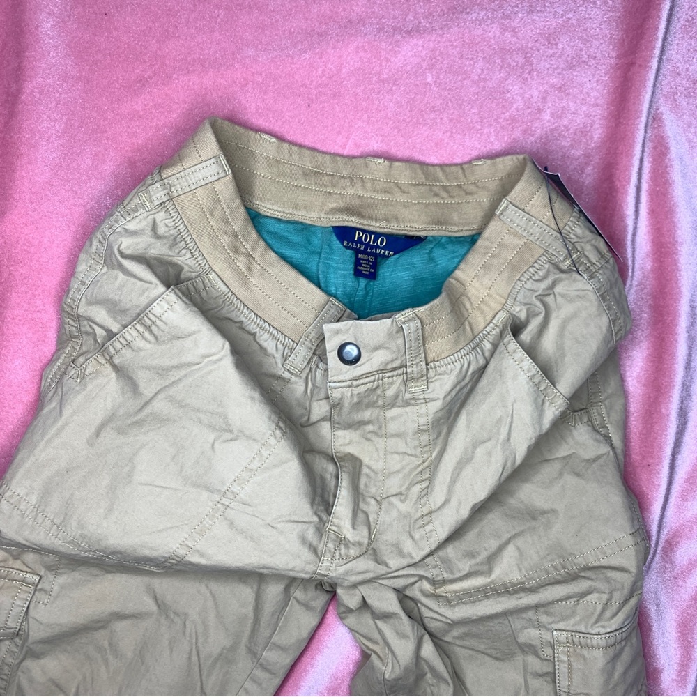 Boys Ralph Lauren joggers sz M (10-12) camel color NWT - Picture 3 of 4